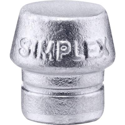 Halder Kunststofhamerkop | hoofd-d. 30 mm | zacht metaal zilver hard | 1 stuk - 3209.030 3209.030