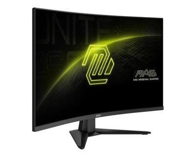 MSI MAG 325CQF 32 inch WQHD gebogen gaming-monitor - Rapid VA 1000R 2560 x 1440, 180 Hz / 0,5 ms (GtG, min.), Adaptive Sync - DP 1.4a, HDMI 2.0b CEC, USB Type-C (DP Alt. W/15W PD)