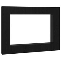 Tv-meubelset 10 pcs Zwart eiken Medium 30.5 x 30 x 90 cm - thumbnail