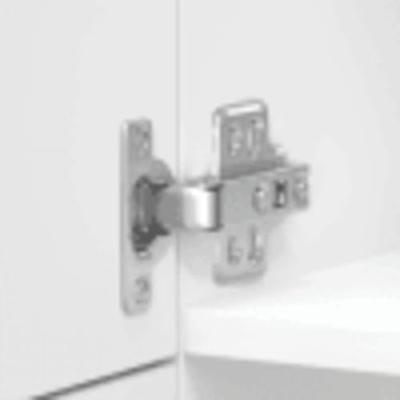 Keukenkast Lucca bewerkt hout hoogglans wit