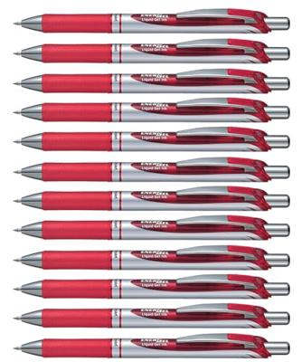Gelpen Pentel EnerGel Deluxe Zwart 0,35 mm 12 Onderdelen - thumbnail