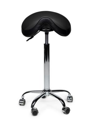 Premium zadelkruk zwart hoog