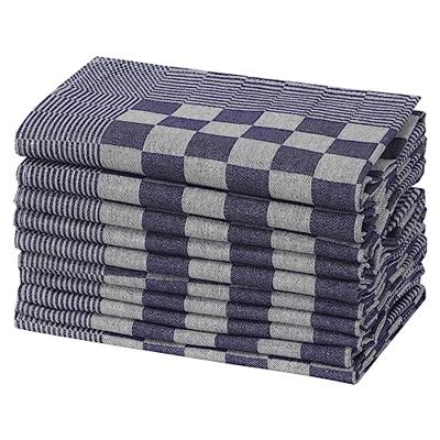 VidaXL Keukendoeken 20 st 50x70 cm katoen blauw en wit