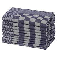 VidaXL Keukendoeken 20 st 50x70 cm katoen blauw en wit - thumbnail