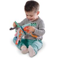 SES Creative Ses tiny talents sensory soft dierenstaarten boek - thumbnail