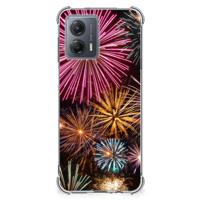 Motorola Moto G53 Anti Shock Bumper Case Vuurwerk - thumbnail