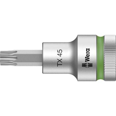 Wera 8767 C HF TORX® TORX® Zyklop Bit/dop-combinatie met 1/2" Aandrijving met Vasthoudfunctie , TX 45 x 60 mm - 1 stuk(s) - 05003835001 Wera 8767 C HF TORX® TORX® Zyklop Bit/dop-combinatie met 1/2" Aandrijving met Vasthoudfunctie , TX 45 x 60 mm - 1 stuk(s) - 05003835001