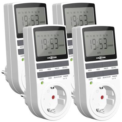 Ansmann 1260-0006-590-01 Schakelklok programmeerpakket Digitaal Dagprogramma, Weekprogramma 3680 W IP20 Continubedrijf, AAN/AUTO/UIT-programma, Ansmann 1260-0006-590-01 Schakelklok programmeerpakket Digitaal Dagprogramma, Weekprogramma 3680 W IP20 Continubedrijf, AAN/AUTO/UIT-programma,