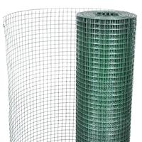 Kippengaas 25x1 m gegalvaniseerd staal met PVC-coating groen - thumbnail