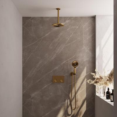 Gold Carving thermostatische inbouw regendouche SET 59 met 20 cm douchekop en handdouche Gold Carving thermostatische inbouw regendouche SET 59 met 20 cm douchekop en handdouche