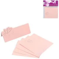 Tafelkaartjes Heart roze 10 cm 5 stuks | 24 stuks - thumbnail