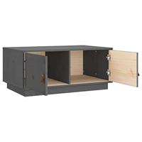 Salontafel 80x50x35 cm massief grenenhout grijs - thumbnail