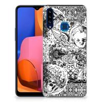 Silicone Back Case Samsung Galaxy A20s Skulls Angel - thumbnail