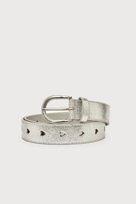 Fabienne Chapot Cut It Out Heart Belt | Silver
