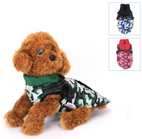 Hondenjasje met harnas camouflage - thumbnail