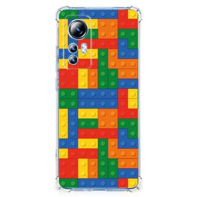 Xiaomi 12 Lite Doorzichtige Silicone Hoesje Blokken Xiaomi 12 Lite Doorzichtige Silicone Hoesje Blokken