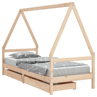 Kinderbedframe 90x200 cm massief grenenhout Kinderbedframe 90x200 cm massief grenenhout
