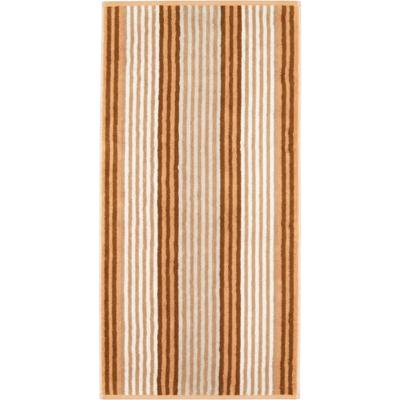 Cawö Cawo Delight Streifen Douchelaken 70x140 caramel