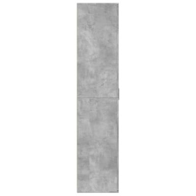 Schoenenkast 80x39x178 cm spaanplaat betongrijs