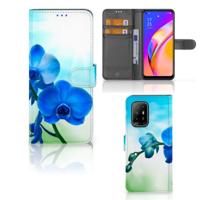 OPPO Reno5 Z | A94 5G Hoesje Orchidee Blauw - Cadeau voor je Moeder - thumbnail
