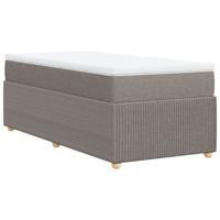 Boxspring met matras stof taupe 90x190 cm - thumbnail