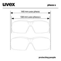 uvex pheos s 9192725 Veiligheidsbril Incl. UV-bescherming Wit, Groen - thumbnail