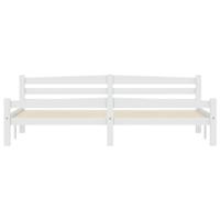 Bedframe massief grenenhout wit 200x200 cm - thumbnail