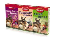 SANAL KNAAGDIER 3-PACK DROPS YOGURT/SALAD/WILD BERRY 3X45 GR - thumbnail