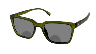 Leeszonnebril Vista Bonita Cubo XL Bifocaal-Army Green-+4.00
