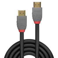 LINDY 36968 HDMI-kabel Aansluitkabel HDMI-A-stekker, HDMI-A-stekker 15.00 m Zwart, Grijs - thumbnail