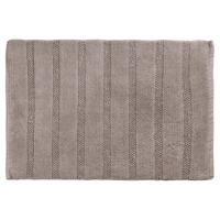 Differnz Stripes badmat geschikt voor vloerverwarming 100% katoen 45 x 75 cm taupe - thumbnail