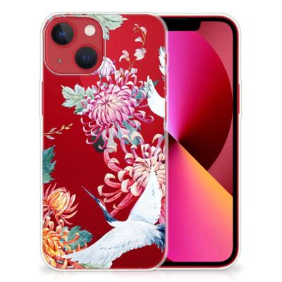 Apple iPhone 13 | TPU Hoesje | Bird Flowers