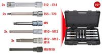 KS Tools 911.4460 1/2 cilinderkop-schroeven-dopsleutelset, 11-delig - thumbnail