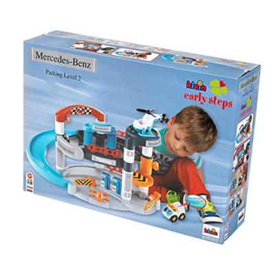 Mercedes-Benz Garage met Auto en Helikopter + Licht en Geluid