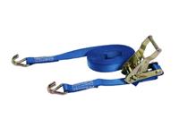 KONVOX spanband met ratel en haken - 5 m x 25 mm - oranje - 2-delig - thumbnail