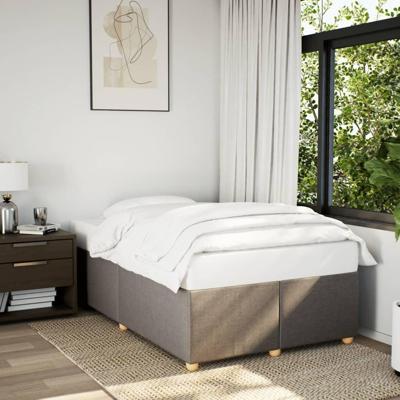 Bedframe zonder matras 120x200 cm stof taupe