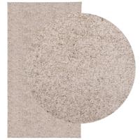 VidaXL Vloerkleed pamplona shaggy hoogpolig modern 80x150 cm beige - thumbnail