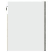 Hangkast Lyon 60x31x40 cm bewerkt hout betongrijs - thumbnail