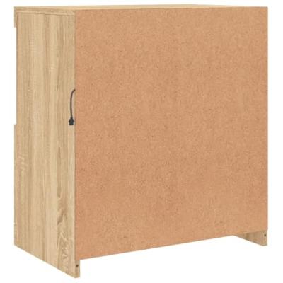 Dressoir met LED-verlichting 60,5x37x67 cm sonoma eikenkleurig Dressoir met LED-verlichting 60,5x37x67 cm sonoma eikenkleurig