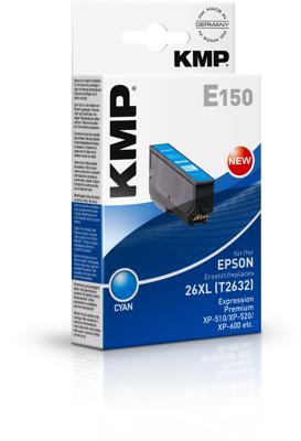 KMP Inkt vervangt Epson T2632, 26XL Compatibel Cyaan E150 1626,4003