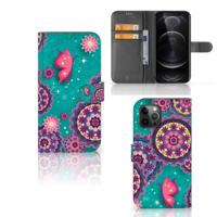 Apple iPhone 12 Pro Max Hoesje Cirkels en Vlinders - thumbnail