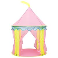VidaXL Kinderspeeltent met 250 ballen 100x100x127 cm roze - thumbnail