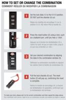 NANUK 900-TSA LOCK NANUK Hangslot TSA Zwart/rood Cijferslot - thumbnail