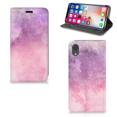 Bookcase Apple iPhone Xr Pink Purple Paint