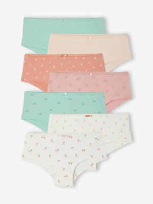 Set van 7 shorty's voor meisjes rozen Set van 7 shorty's voor meisjes rozen