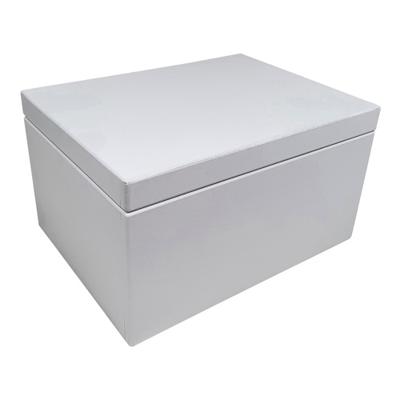 MDF Opbergkist rechthoek - Wit - Groot