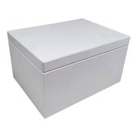 MDF Opbergkist rechthoek - Wit - Groot - thumbnail