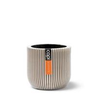Capi nature groove indoor bol bloempot 14x13 cm ivoor - thumbnail
