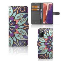Samsung Galaxy Note 20 Hoesje Purple Flower - thumbnail