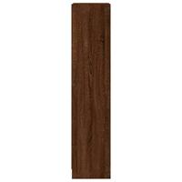 Boekenkast 40x24x109 cm bewerkt hout bruineikenkleurig - thumbnail